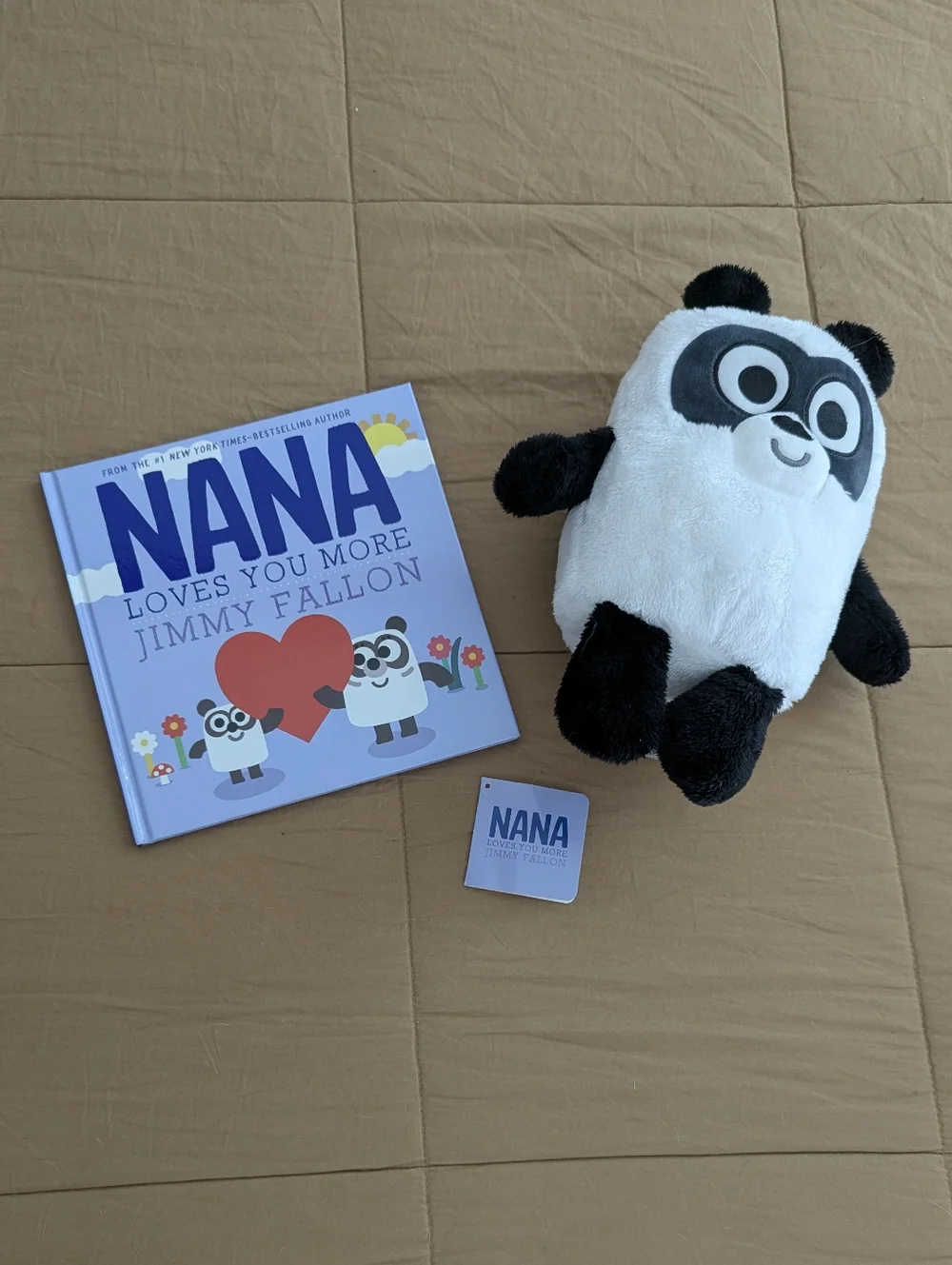 Kohl's Cares Nana Loves You More Hardback by Jimmy Fallon and Stuffed Panda